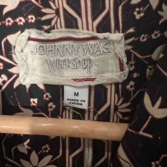 NWT Johnny Was Black and Cream Floral Blouse- Ophelia - Picture 5 of 10